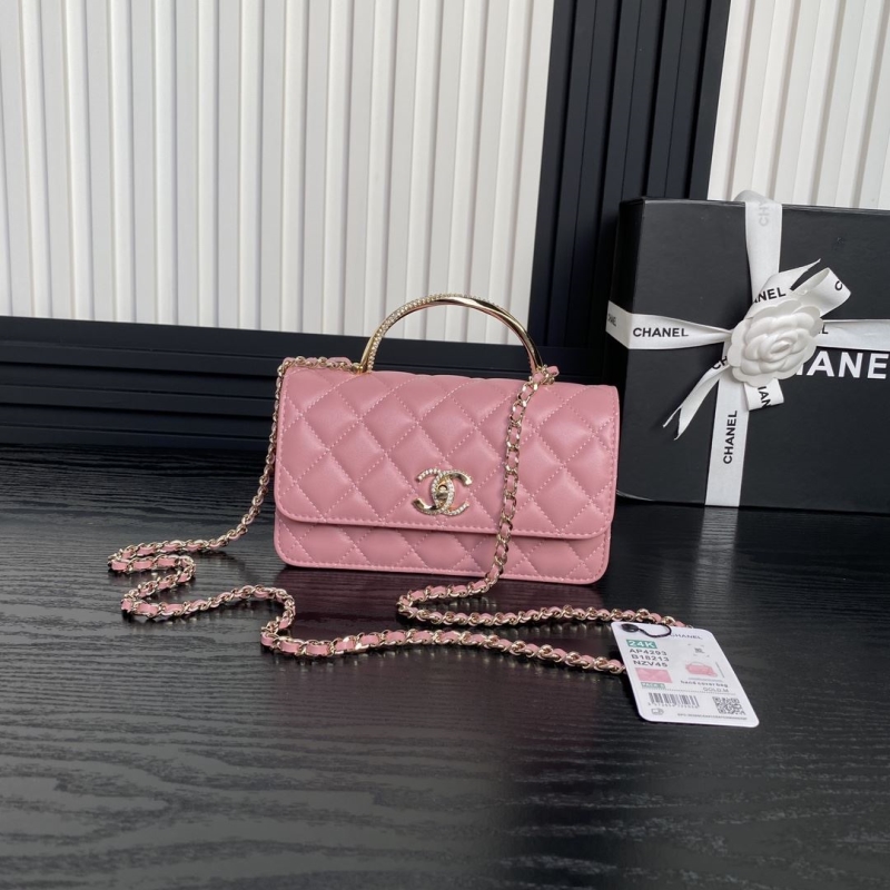 Ch*el top handle bags